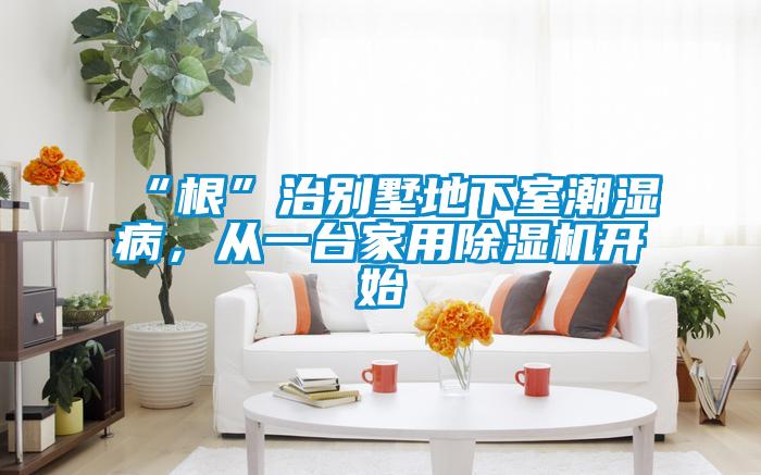 “根”治别墅地下室潮湿病，从一台家用好色先生污污版开始