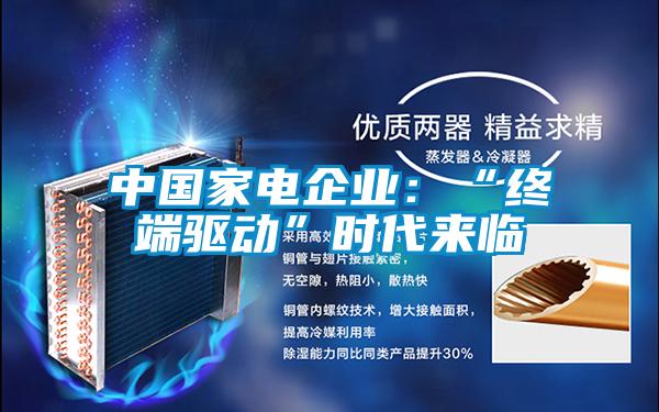 中国家电企业：“终端驱动”时代来临