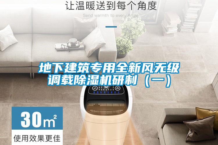 地下建筑专用全新风无级调载好色先生污污版研制（一）