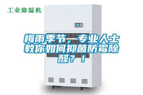 梅雨季节，专业人士教你如何抑菌防霉除醛？！