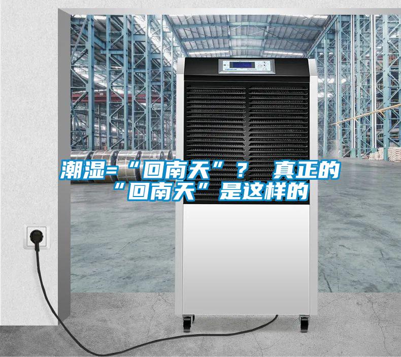 潮湿=“回南天”？ 真正的“回南天”是这样的