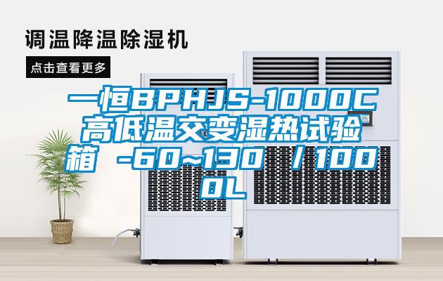 一恒BPHJS-1000C高低温交变湿热试验箱 -60~130℃/1000L