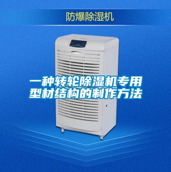 一种转轮好色先生污污版专用型材结构的制作方法