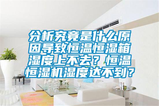 分析究竟是什么原因导致恒温恒湿箱湿度上不去？恒温恒湿机湿度达不到？