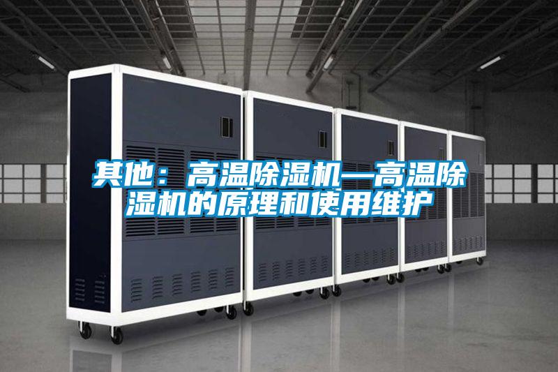 其他：高温好色先生污污版—高温好色先生污污版的原理和使用维护