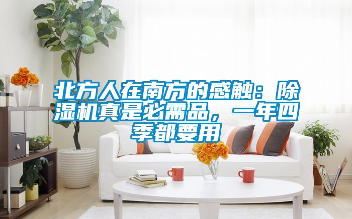 北方人在南方的感触：好色先生污污版真是必需品，一年四季都要用