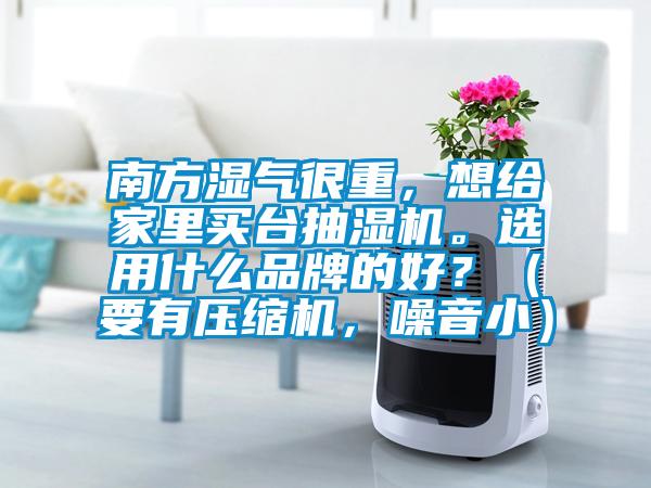 南方湿气很重，想给家里买台抽湿机。选用什么品牌的好？（要有压缩机，噪音小）