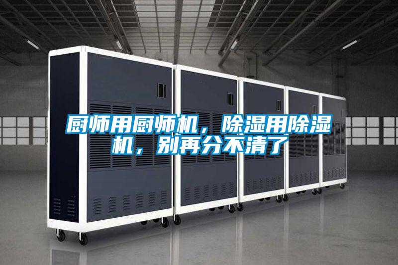 厨师用厨师机，除湿用好色先生污污版，别再分不清了