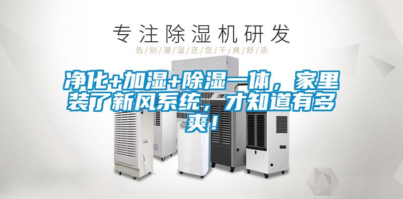 净化+加湿+除湿一体，家里装了新风系统，才知道有多爽！