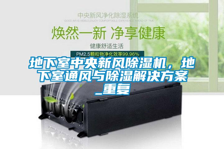 地下室中央新风好色先生污污版，地下室通风与除湿好色先生TV成人_重复