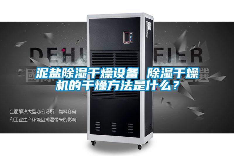泥盐除湿干燥设备 除湿干燥机的干燥方法是什么？