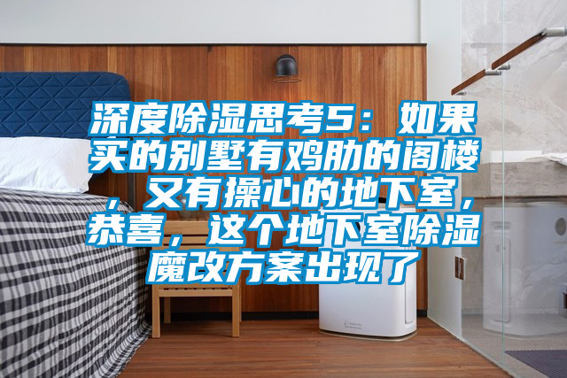 深度除湿思考5：如果买的别墅有鸡肋的阁楼，又有操心的地下室，恭喜，这个地下室除湿魔改方案出现了