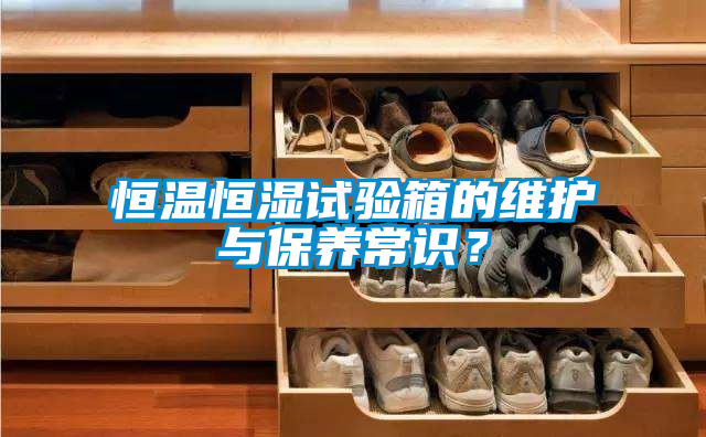 恒温恒湿试验箱的维护与保养常识？