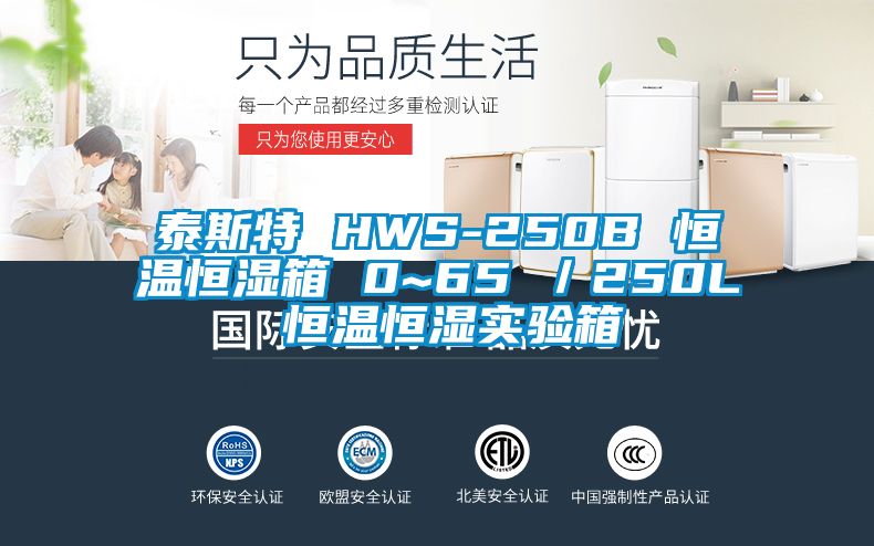 泰斯特 HWS-250B 恒温恒湿箱 0~65℃/250L 恒温恒湿实验箱