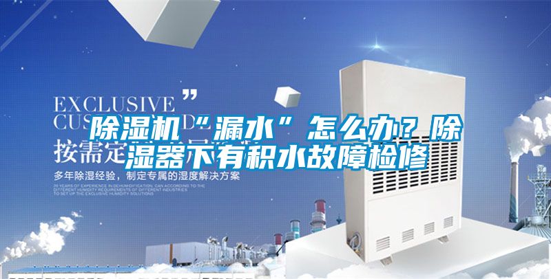 好色先生污污版“漏水”怎么办？除湿器下有积水故障检修