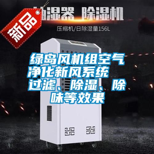 绿岛风机组空气净化新风系统  过滤、除湿、除味等效果