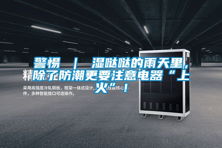 警惕 ｜ 湿哒哒的雨天里，除了防潮更要注意电器“上火”！