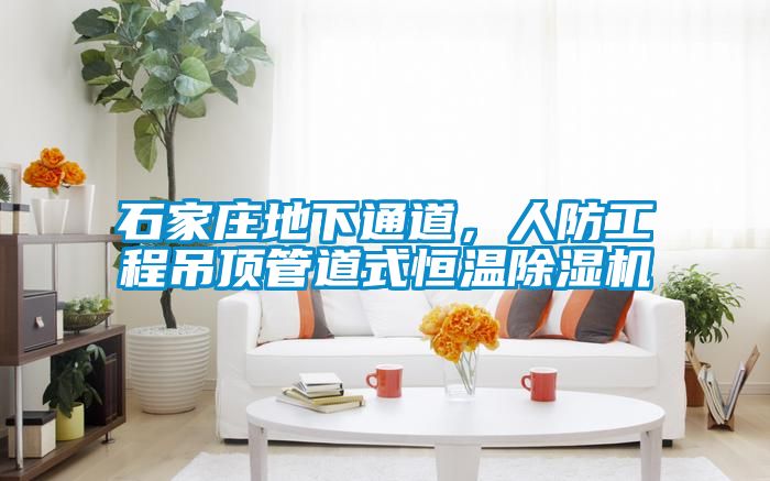 石家庄地下通道，人防工程吊顶管道式恒温好色先生污污版