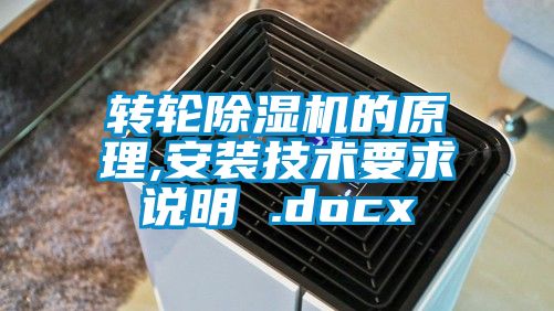 转轮好色先生污污版的原理,安装技术要求说明 .docx