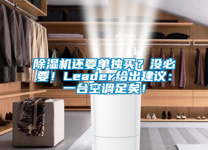 好色先生污污版还要单独买？没必要！Leader给出建议：一台空调足矣！