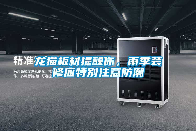 龙猫板材提醒你，雨季装修应特别注意防潮